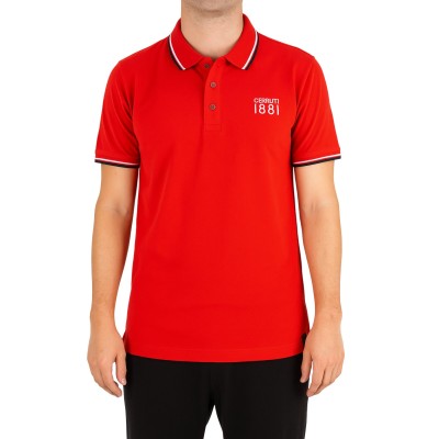 Einfarbiges Kurzarm-Poloshirt