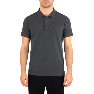 Polo manches courtes logo gaufré