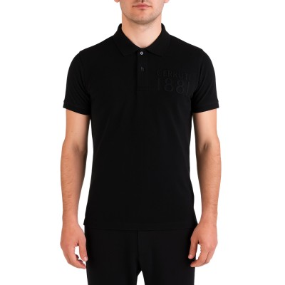 Polo manches courtes logo gaufré