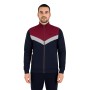 Sweat-shirt zippé tricolore