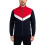 Sweat-shirt zippé tricolore