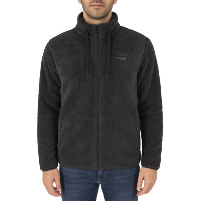 Veste polaire duveteuse zippée