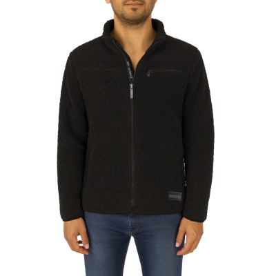 Veste polaire duveteuse zippée
