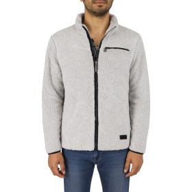 Chaqueta con cremallera fluffy vellón
