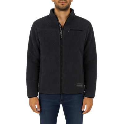 Veste polaire duveteuse zippée