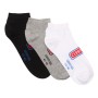 Lot de 3 paires de chaussettes invisibles