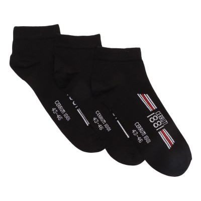 Lot de 3 paires de chaussettes invisibles