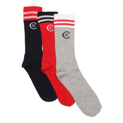 Conjunto de 3 pares de calcetines destacados