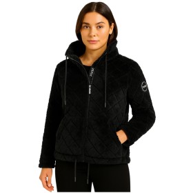Chaqueta polar con cremallera y capucha