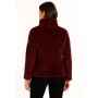 Fleecejacke mit Kapuze und Reißverschluss