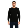 Tone-on-tone patterned crew neck sweater