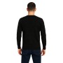 Tone-on-tone patterned crew neck sweater