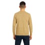 Tone-on-tone patterned crew neck sweater