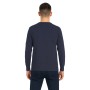 Tone-on-tone patterned crew neck sweater