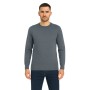 Tone-on-tone patterned crew neck sweater