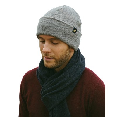Ribbed knit beanie