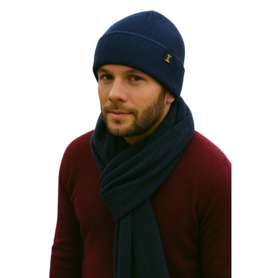 Ribbed knit beanie