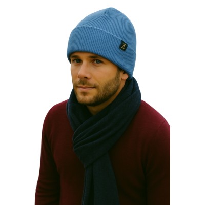 Ribbed knit beanie