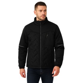 Chaqueta para hombre con cremalleras impermeables