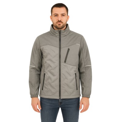 Chaqueta para hombre con cremalleras impermeables