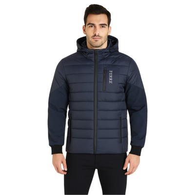 Blouson Homme Matelassé à Capuche | Imperméable et Zips Étanches