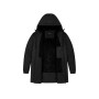Abrigo largo con capucha con capucha Fleece | Impermeable y elegante