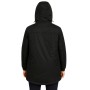 Abrigo largo con capucha con capucha Fleece | Impermeable y elegante