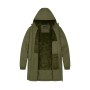 Fleece gesäumt mit Kapuze langem Mantel | Wasserdicht und elegant