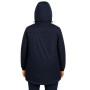 Fleece gesäumt mit Kapuze langem Mantel | Wasserdicht und elegant