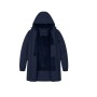 Fleece Lined Hooded Long Coat | Waterproof and elegant