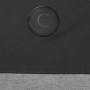 Camisola zíper com capuz de dois tons