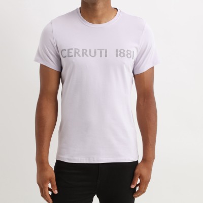 T-shirt de manga curta escrita simples