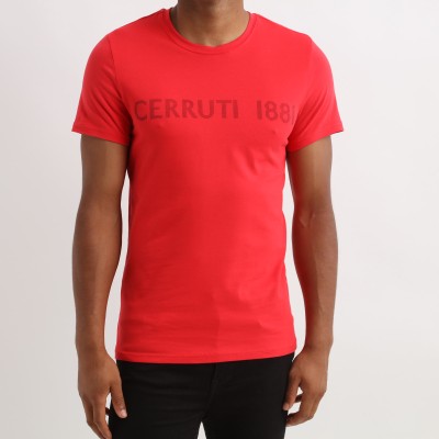 Short-sleeved T-shirt with simple writing