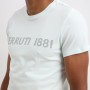Short-sleeved T-shirt with simple writing