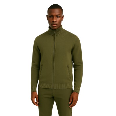 Pull Full zip en laine mélangé