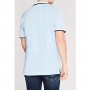 Short sleeve polo shirt with piping