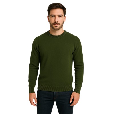 Pull Col rond en laine mélangé