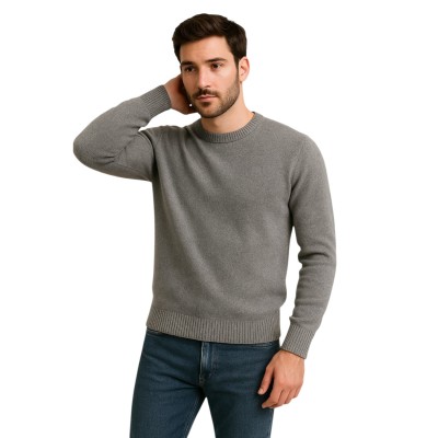 Pull Col rond en laine mélangé
