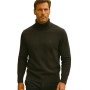 Camisola de colar de tartaruga de lã mista