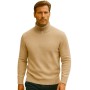 Camisola de colar de tartaruga de lã mista