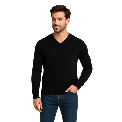 Pull Col V en laine mélangé