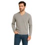 Mixed wool V-neck sweater