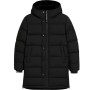 Long padded jacket with hood