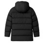 Long padded jacket with hood
