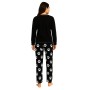 Pyjama long velours motifs femme