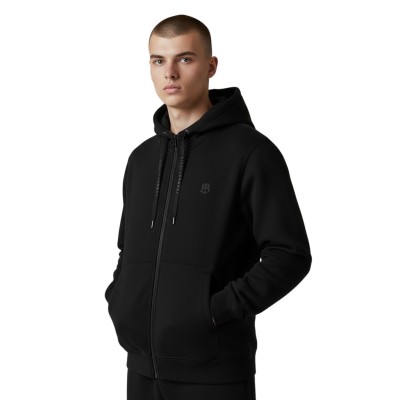 Veste polaire zippée à capuche homme