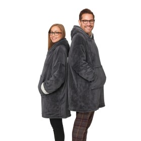 Karierter One-Size-Fits-All-Mischkapuzenpullover