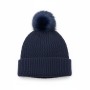 Bonnet Femme Pompon NAvy
