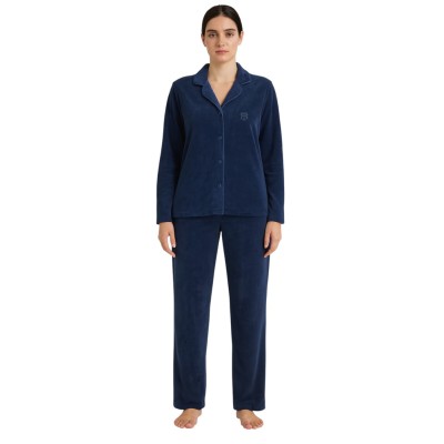 Pyjama chemise polaire femme