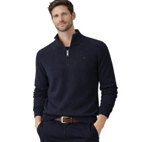 Camisola de meia-camisola de algodão piqué homem